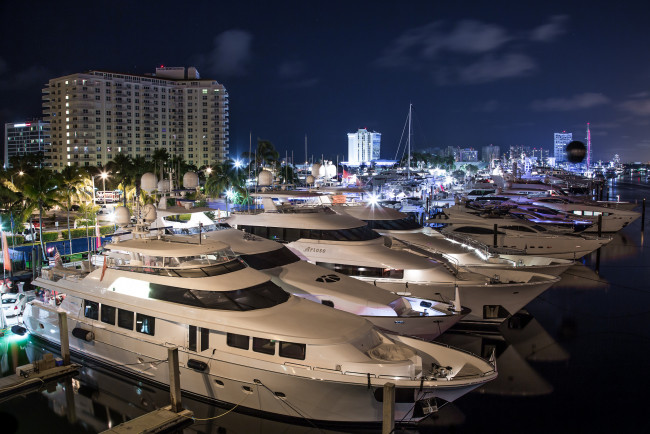 Обои картинки фото fort lauderdale international boat show, корабли, Яхты, суперяхта