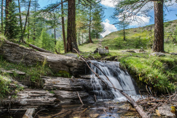 Картинка природа водопады простор