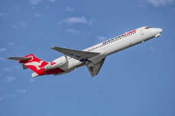 Картинка b717-200 авиация пассажирские+самолёты авиалайнер