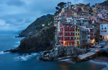 Картинка riomaggiore города амальфийское+и+лигурийское+побережье+ италия простор