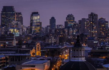 Картинка santiago+centro +vista+desde+patronato города сантьяго+ Чили простор