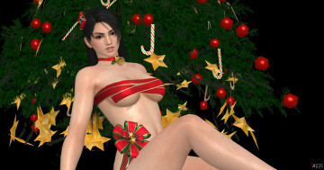 Картинка 3д+графика праздники+ holidays взгляд фон девушка