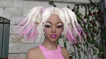 Картинка 3д+графика эльфы+ elves фон взгляд эльфийка