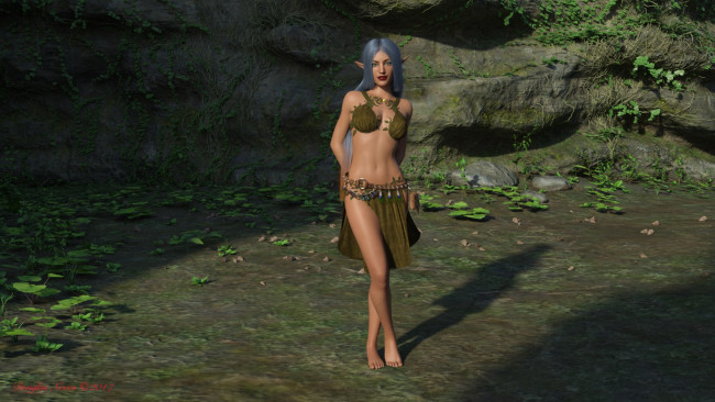 Обои картинки фото 3д графика, эльфы , elves, эльфийка, фон, взгляд