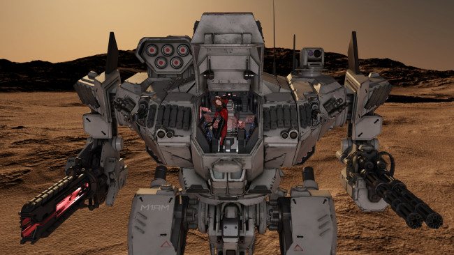 Обои картинки фото 3д графика, фантазия , fantasy, робот, девушка, фон, взгляд