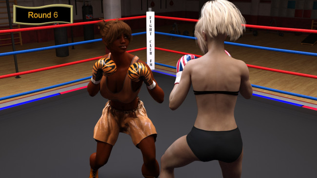 Обои картинки фото 3д графика, спорт , sport, девушки, бокс, ринг, фон, взгляд