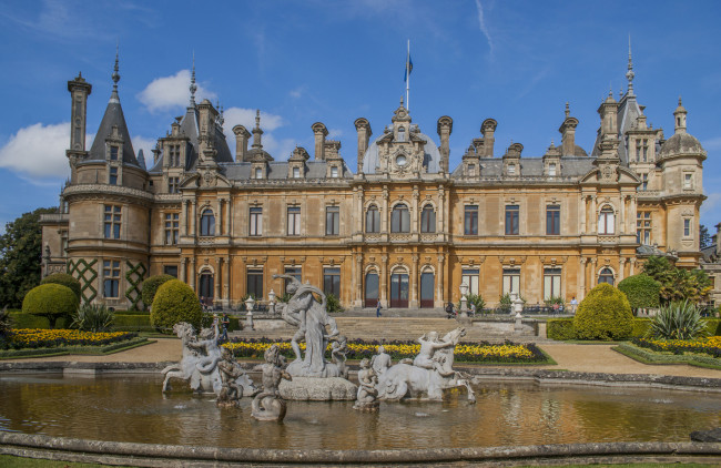 Обои картинки фото waddesdon manor house, города, - дворцы,  замки,  крепости, простор