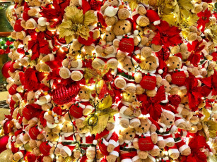 Картинка праздничные мягкие+игрушки мишки