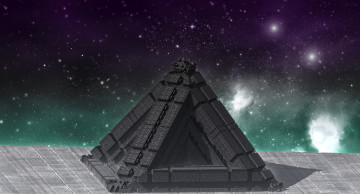 Картинка 3д+графика абстракция+ abstract фон узор пирамида цвет