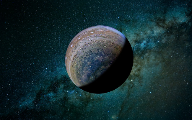 Обои картинки фото космос, юпитер