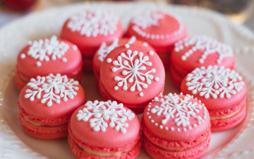 Картинка еда макаруны лакомство печенье