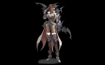 Картинка фэнтези девушки девушка шляпа оружие