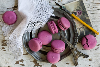 Картинка еда макаруны лакомство печенье