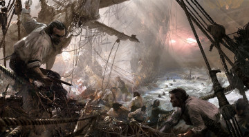 Картинка видео+игры age+of+empires+iii +the+warchiefs корабли сражение