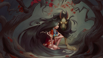 Картинка фэнтези красавицы+и+чудовища wolf godess ester conceicao