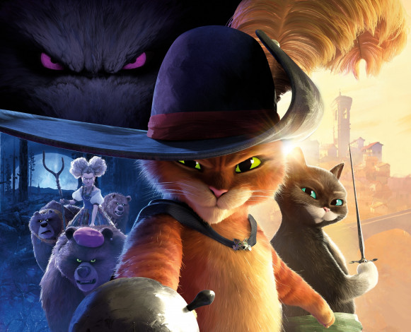 Обои картинки фото puss in boots,  the last wish || 2022, мультфильмы,  the last wish, кот, в, сапогах, последнее, желание, мультфильм, постер, озвучка, антонио, бандерас, сальма, хайек, antonio, banderas, salma, hayek