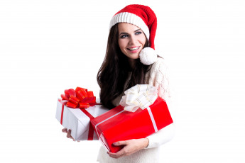 Картинка девушки -+брюнетки +шатенки шатенка шапка подарки