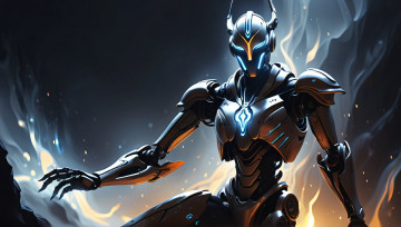 Картинка фэнтези роботы +киборги +механизмы нейросети графика нейроарт ai art нейронные сети рисунки нейро искусство